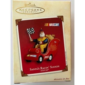 Hallmark Nascar Santa’s Racin’ Sleigh 2002 Keepsake Ornament